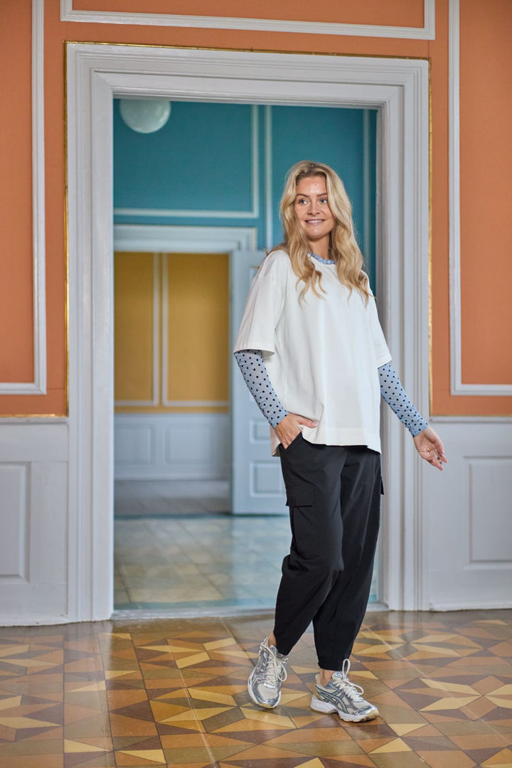 Black Colour - Bcjennie Dotted Mesh Blouse 40611 - Shirts - Jeans Blue