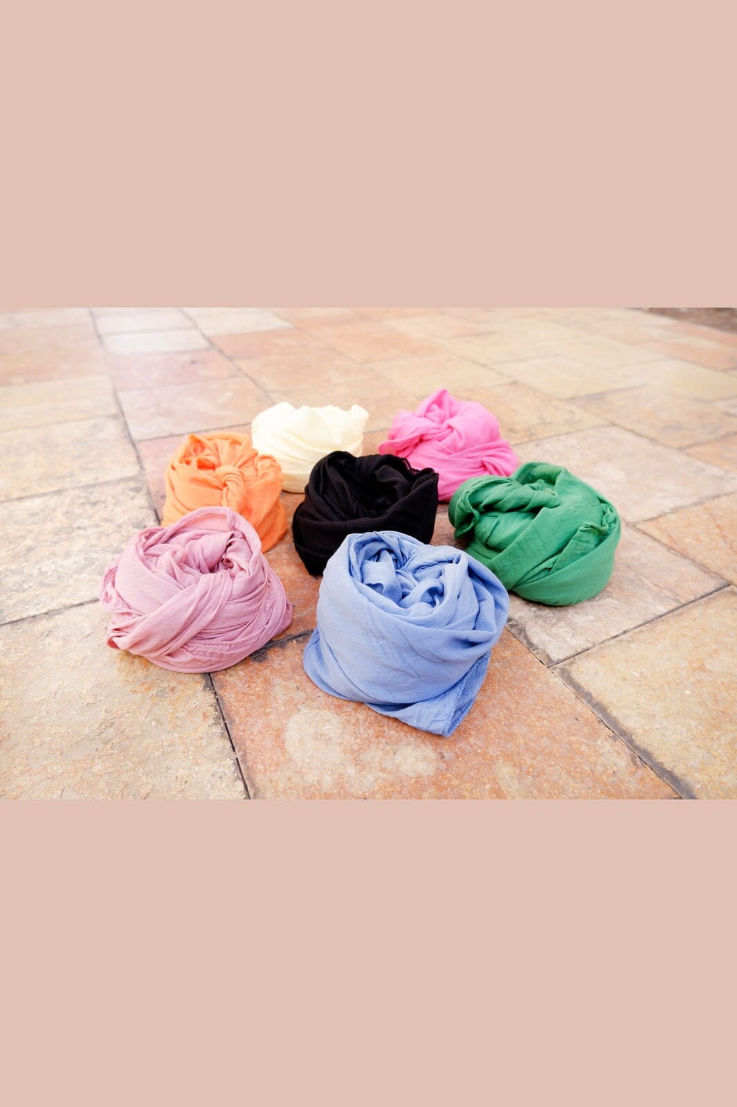 Black Colour - Bckelsey Small Plain Scarf 208272 - Lt. Yellow