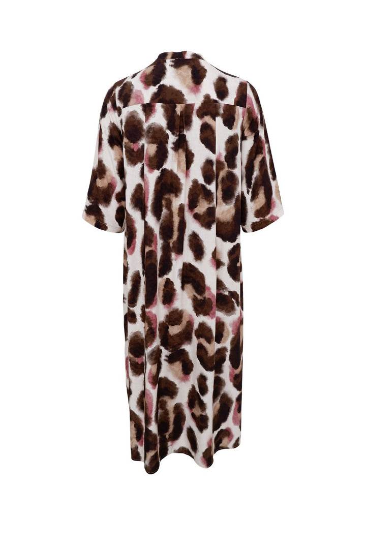 Black Colour - Bckenna Shirt Dress 40927 - Brown Rose