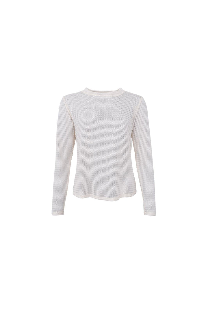 Black Colour - Bclili Mesh Blouse 41071 - Shirts - Cream