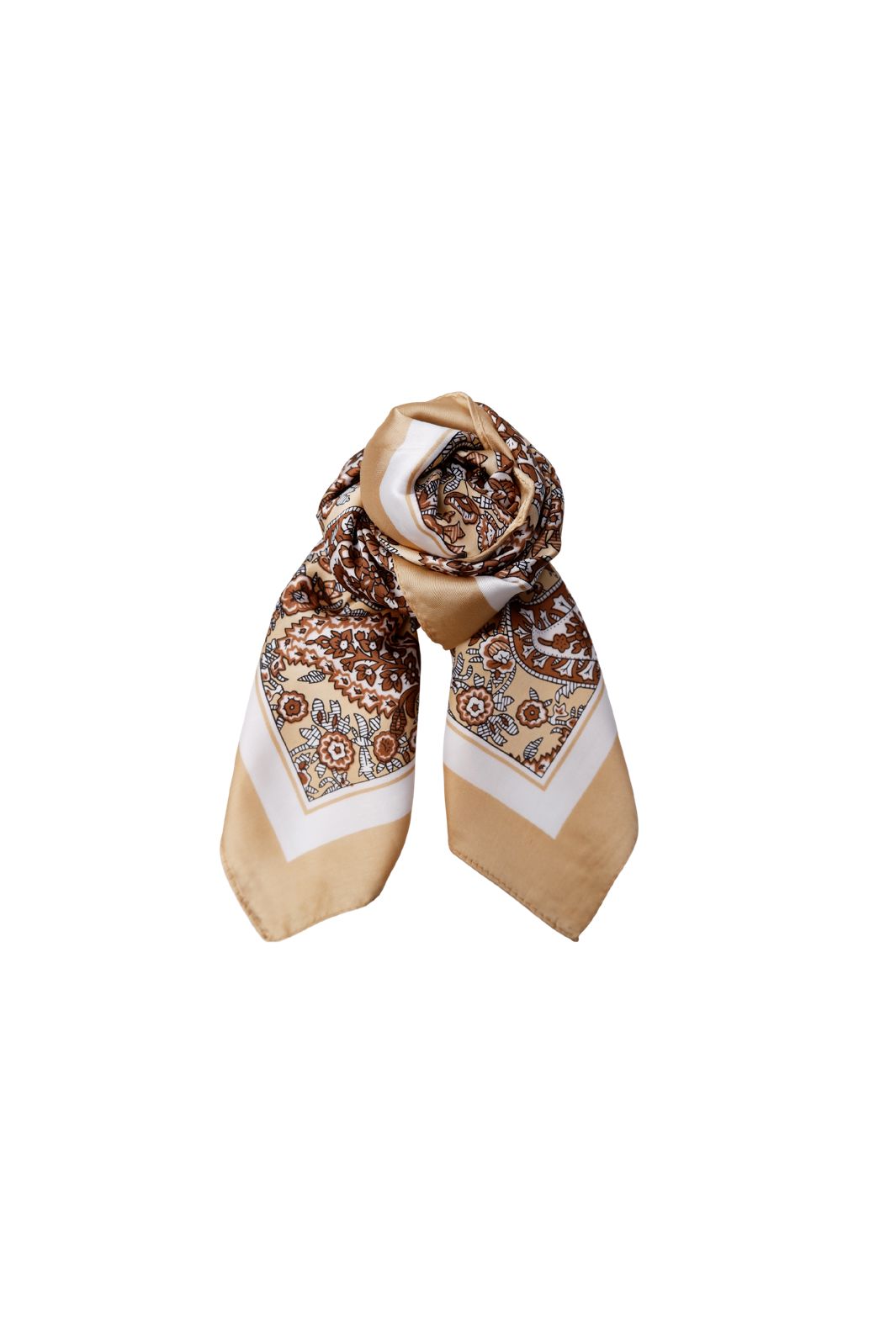 Black Colour - Bcliora Mini Scarf 3664 - Camel