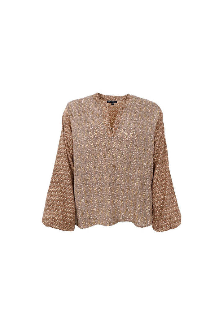 Black Colour - Bcluna Blouse 39232 - Nougat Multi