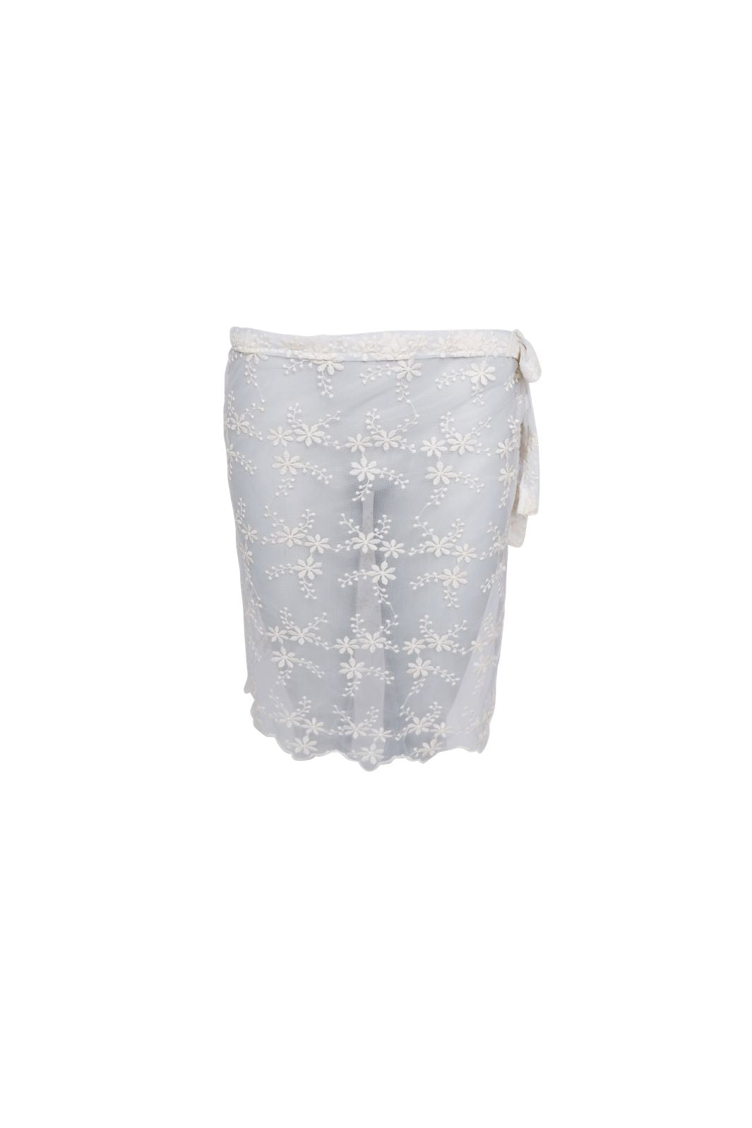 Black Colour - Bclurianna Lace Tie Skirt 3670 - Creme