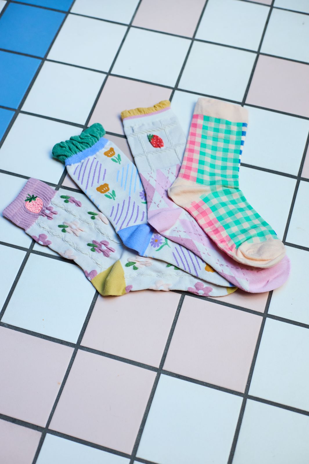 Black Colour - Bcmae Sock 8524 - Rose Yellow