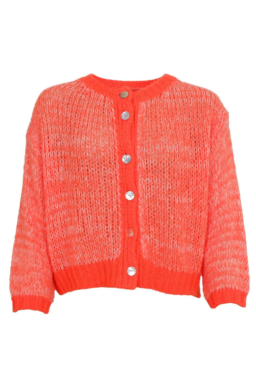 Black Colour - Bcmaeve Knit Cardigan 1206 - Orange