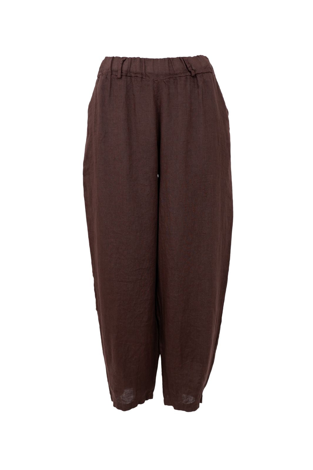 Black Colour - Bcmelina Barrel Linen Pant 41113 - Coffee