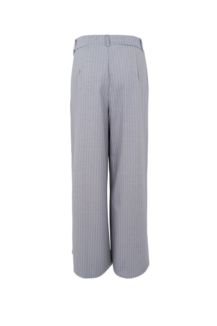 Black Colour - Bcmilano Wideleg Pant 41110 - Grey Stripe