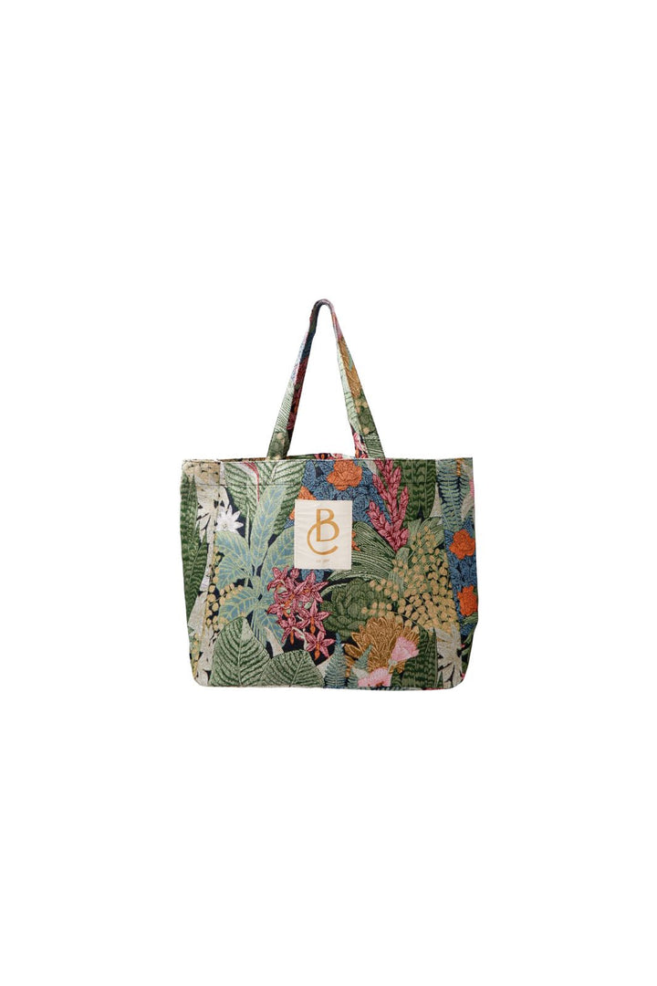 Black Colour - Bcnyla Shopper Bag 9340 - Flower Forest