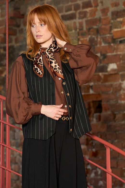 Black Colour - Bcoxford Loose Vest 40944 - Black Veste 