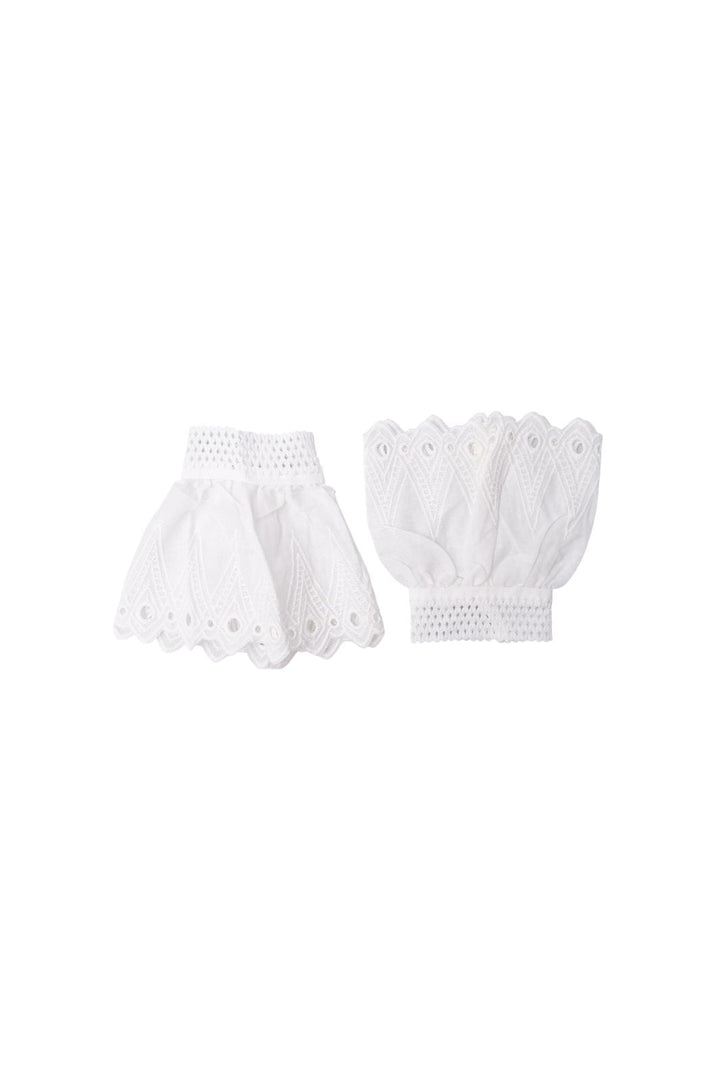 Black Colour - Bcreeva Lace Cuffs 208452 - White