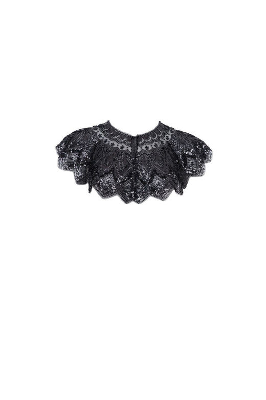 Black Colour - Bctilia Sequin Cape 4584 - Black