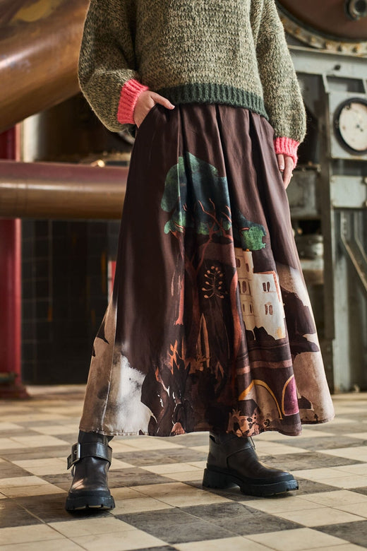 Black Colour - Bctoscana Skirt 41039 - Coffee