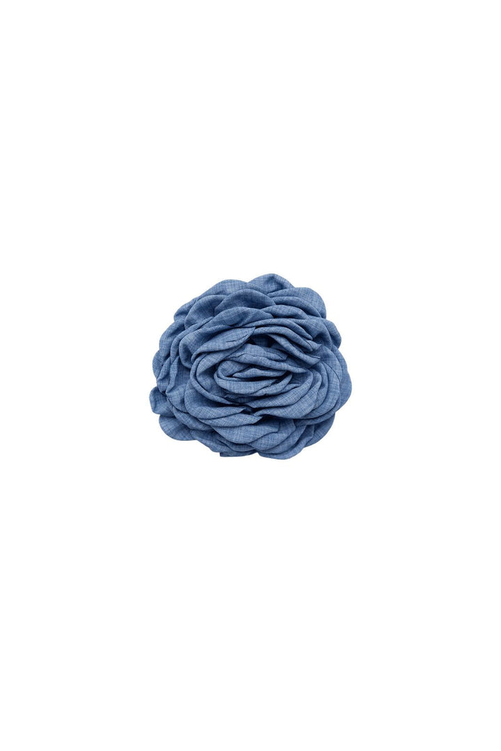 Black Colour - Bcvilla Flower Brooch 5800 - Lt. Blue