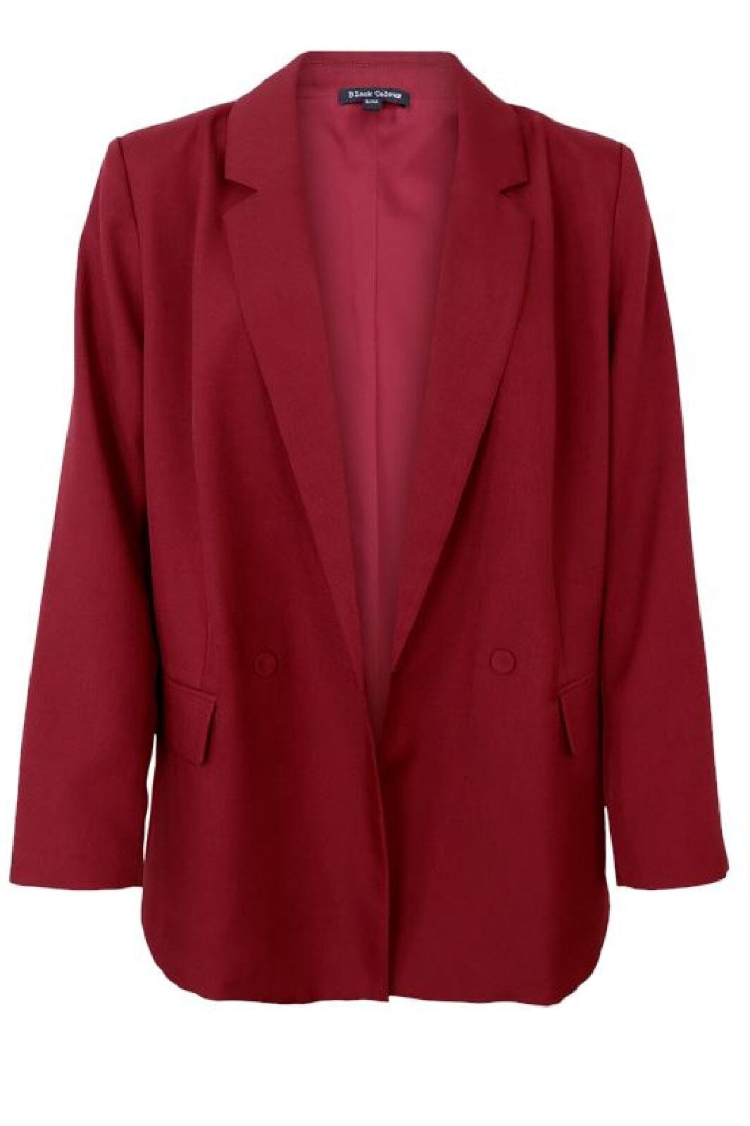 Black Colour - Bczarra Oversize Blazer - Wine