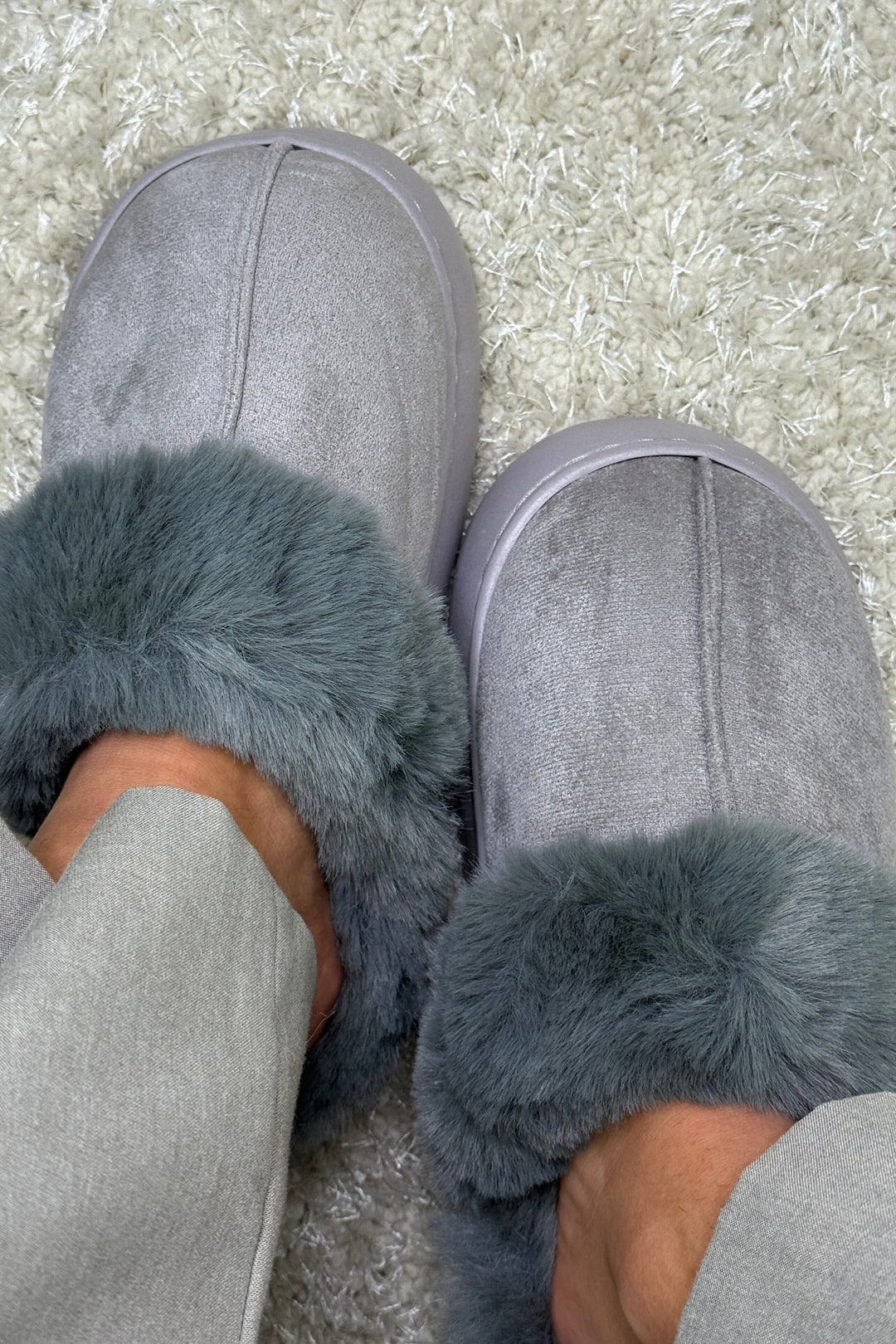 Bloom - Aida Slipper - Light Grey Hjemmesko & sutsko 