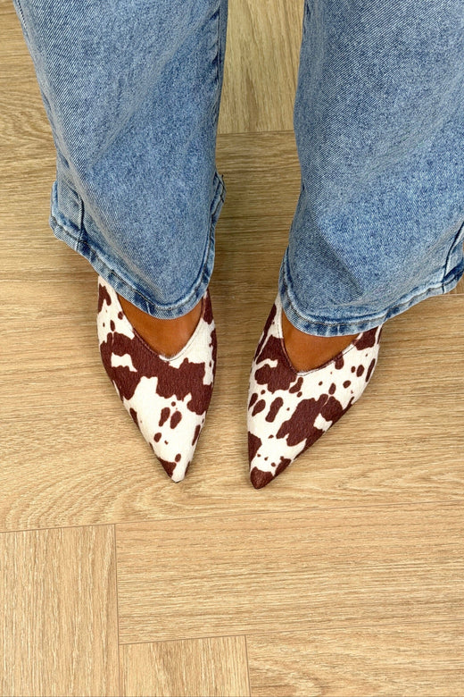 Bloom - Begonia Stiletto - Cow Print Stiletter 