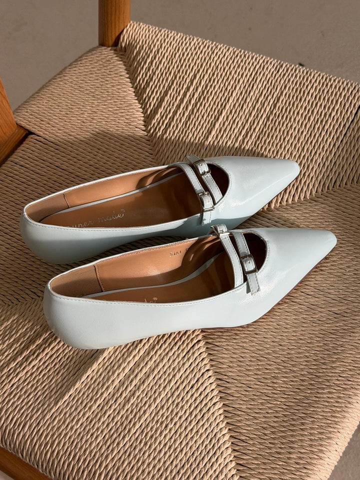 Bloom - Galanthus Ballet Flats - Sky Blue Ballerinaer 