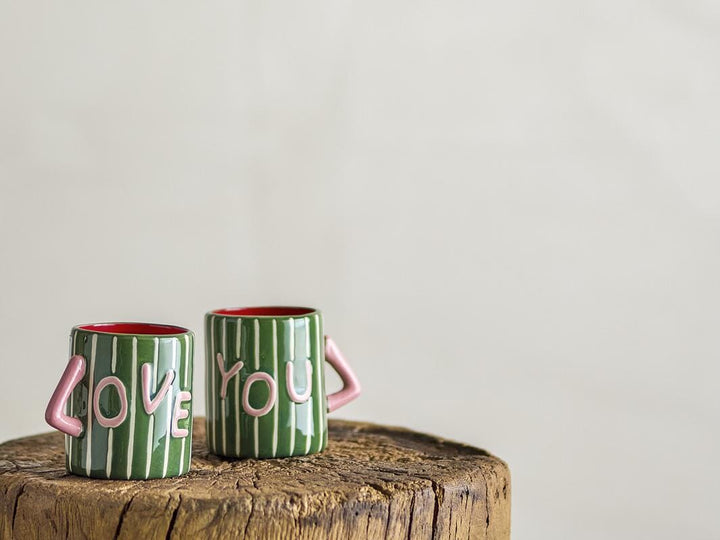 Bloomingville - Cherish Krus, Grøn, Stentøj 82063508 - Green