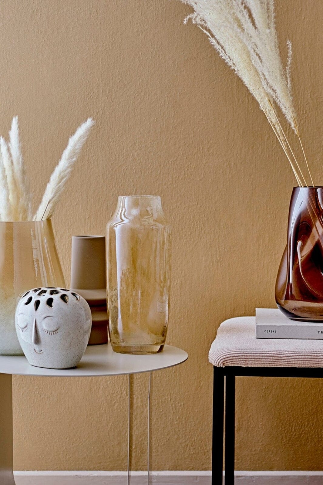 Bloomingville - Elissa Vase, Hvid, Stentøj