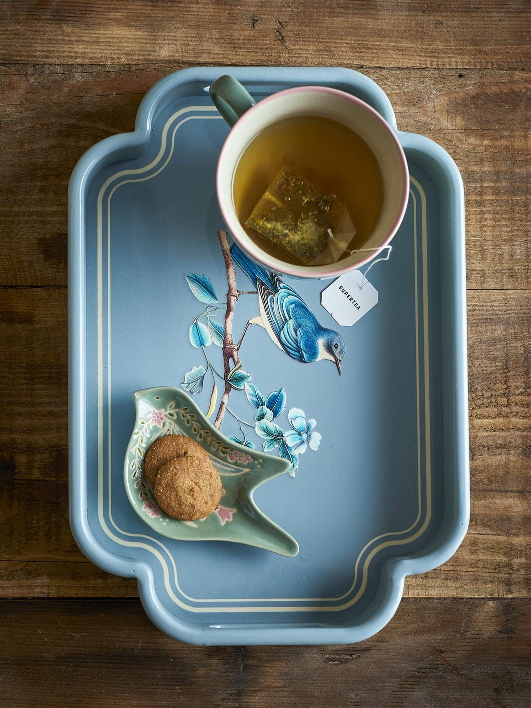 Bloomingville - Meggie Fad, Blå, MDF 82072761 - Blue