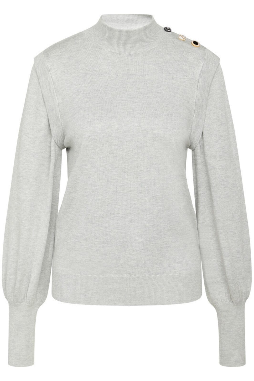 Bruuns Bazaar - Anemone Dora knit - Light grey mel