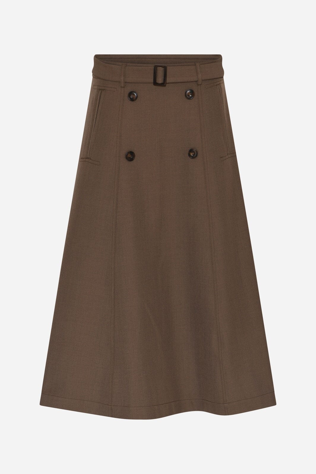 Bruuns Bazaar - Medemiabbturi Skirt BBW5329 - Earth Brown