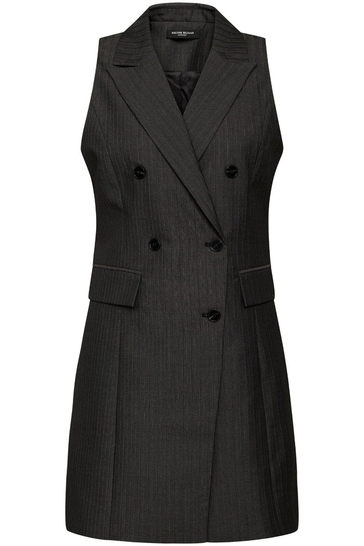 Bruuns Bazaar - Need Lian dress - Grey pin stripe