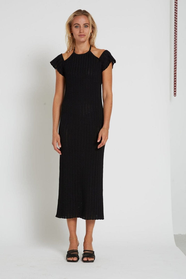 Bruuns Bazaar - River Gyrita knit dress - Black