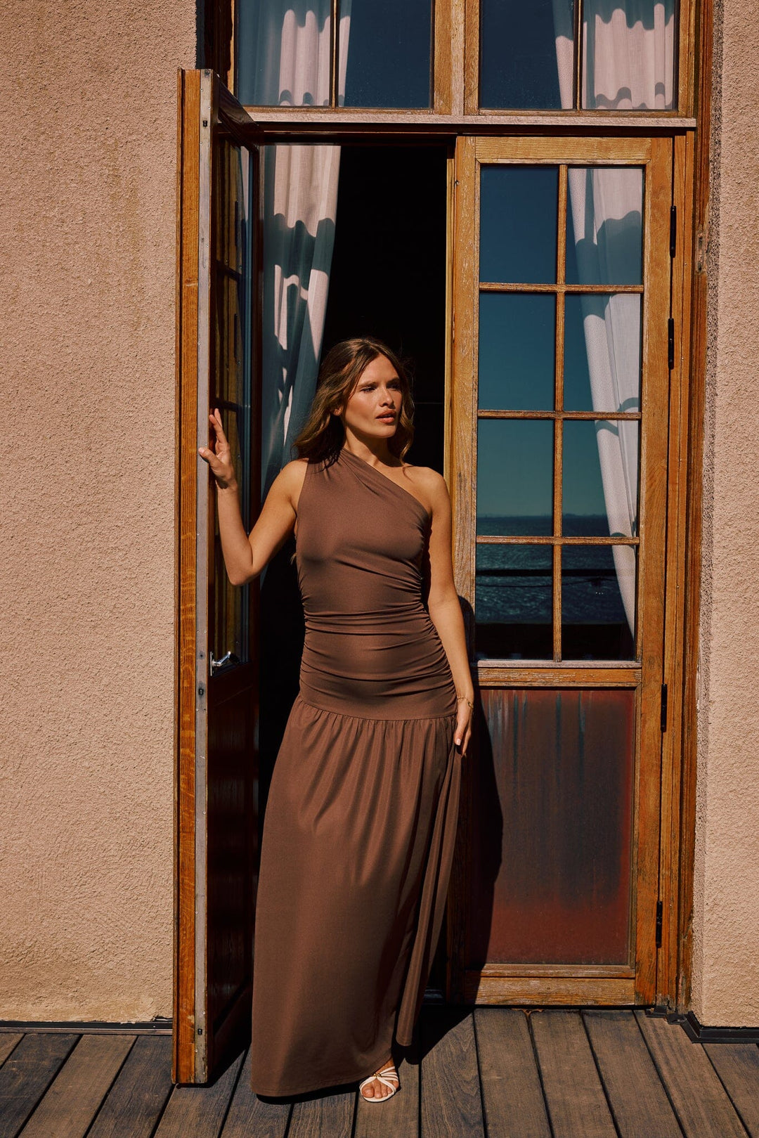 BYIC - Ameliaic Maxi Dress A25250 - Dark Brown Kjoler 