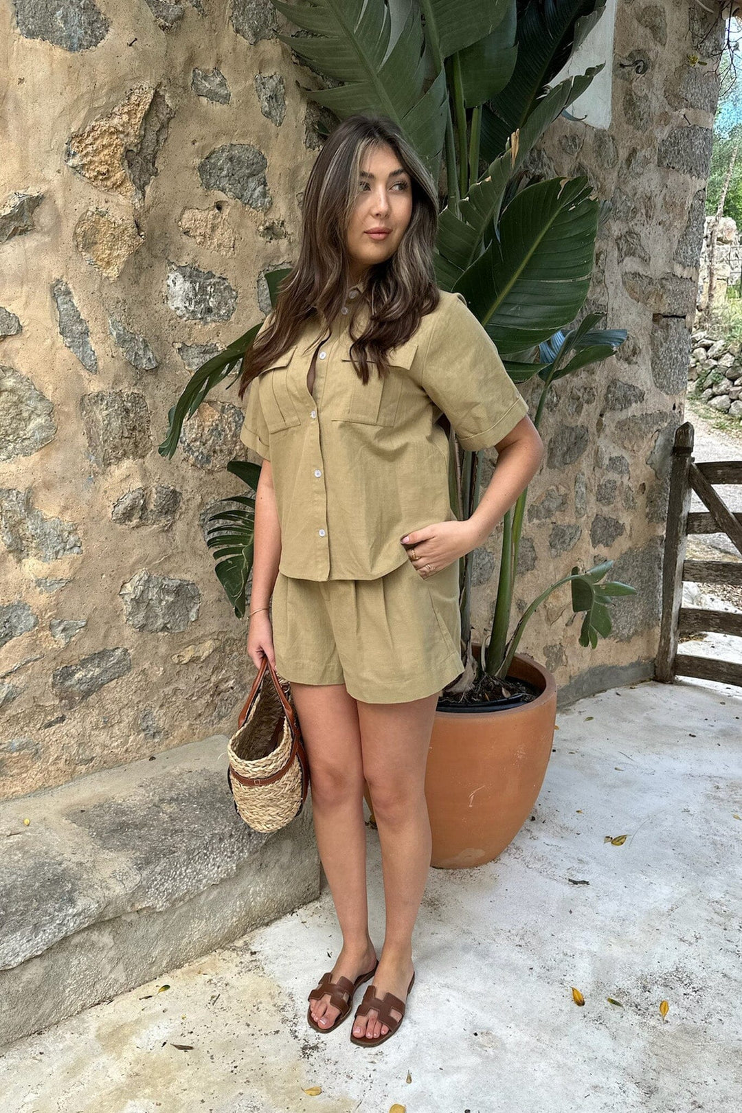 BYIC - Celinaic Shirt - lkhaki Light Khaki