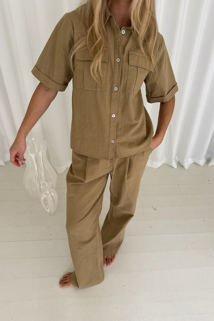 BYIC - Celinaic Shirt - lkhaki Light Khaki