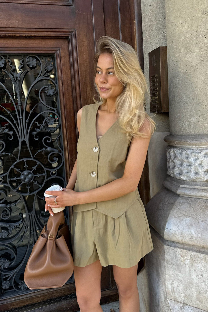 BYIC - Celinaic Vest - lkhaki Light Khaki