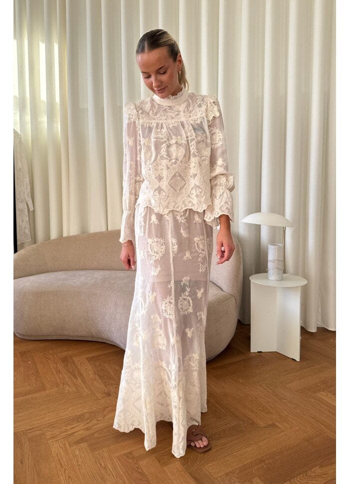 BYIC - Ellinoric Lace Shirt - vw Vintage White