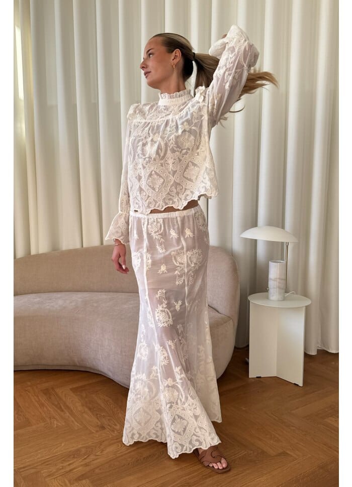 BYIC - Ellinoric Lace Shirt - vw Vintage White