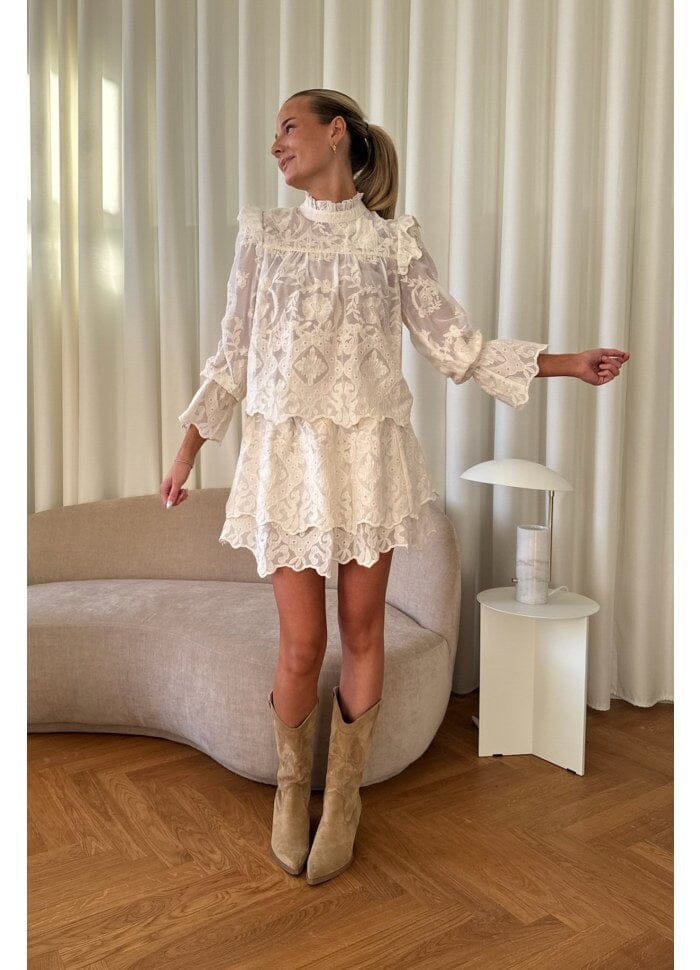 BYIC - Ellinoric Lace Shirt - vw Vintage White