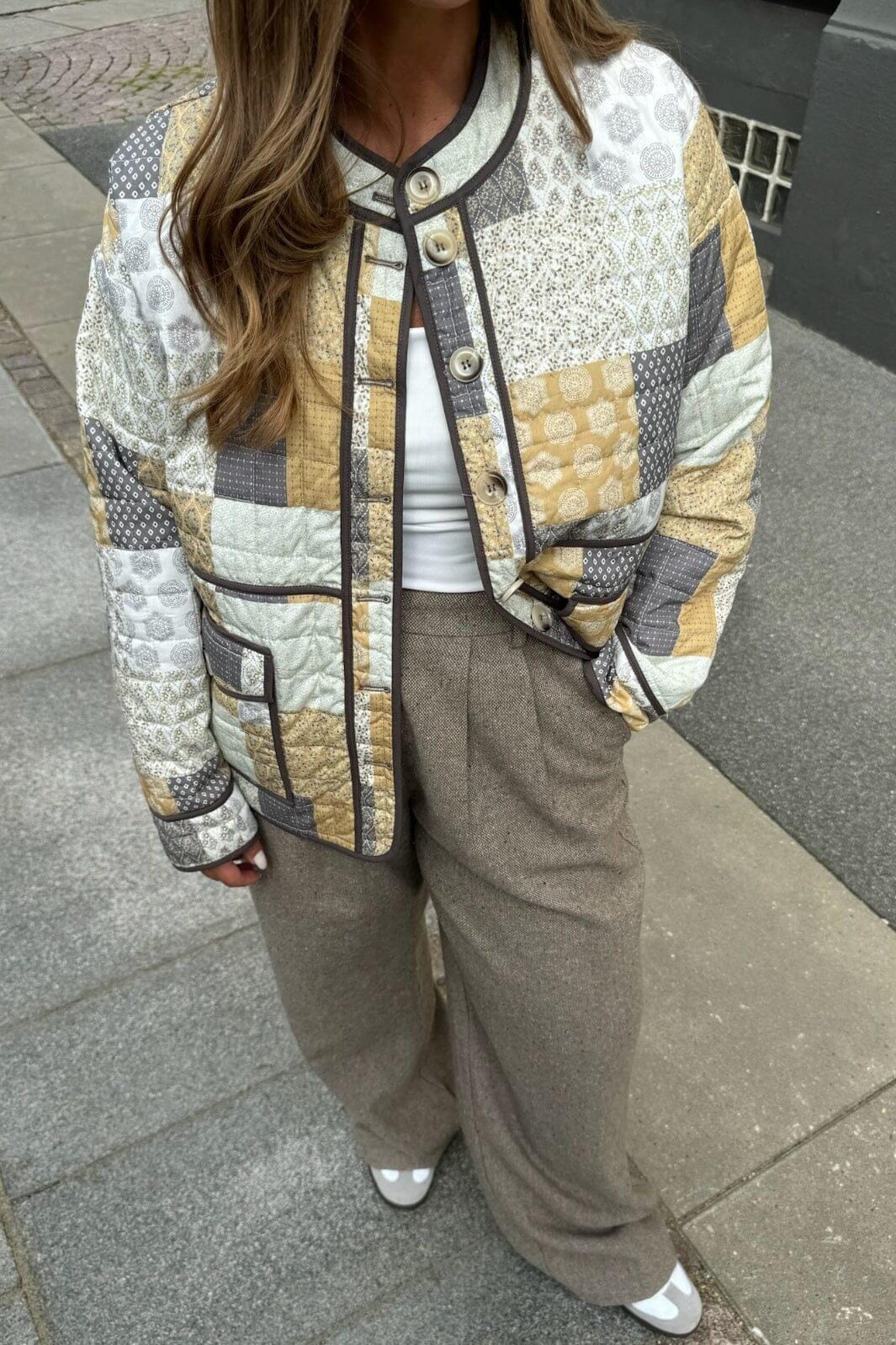 BYIC - Emmyic Quilted Jacket - emp Earth Multi Print