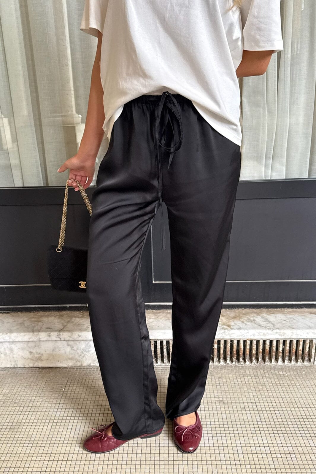 BYIC - Fieic Pants A23851 - Black Satin