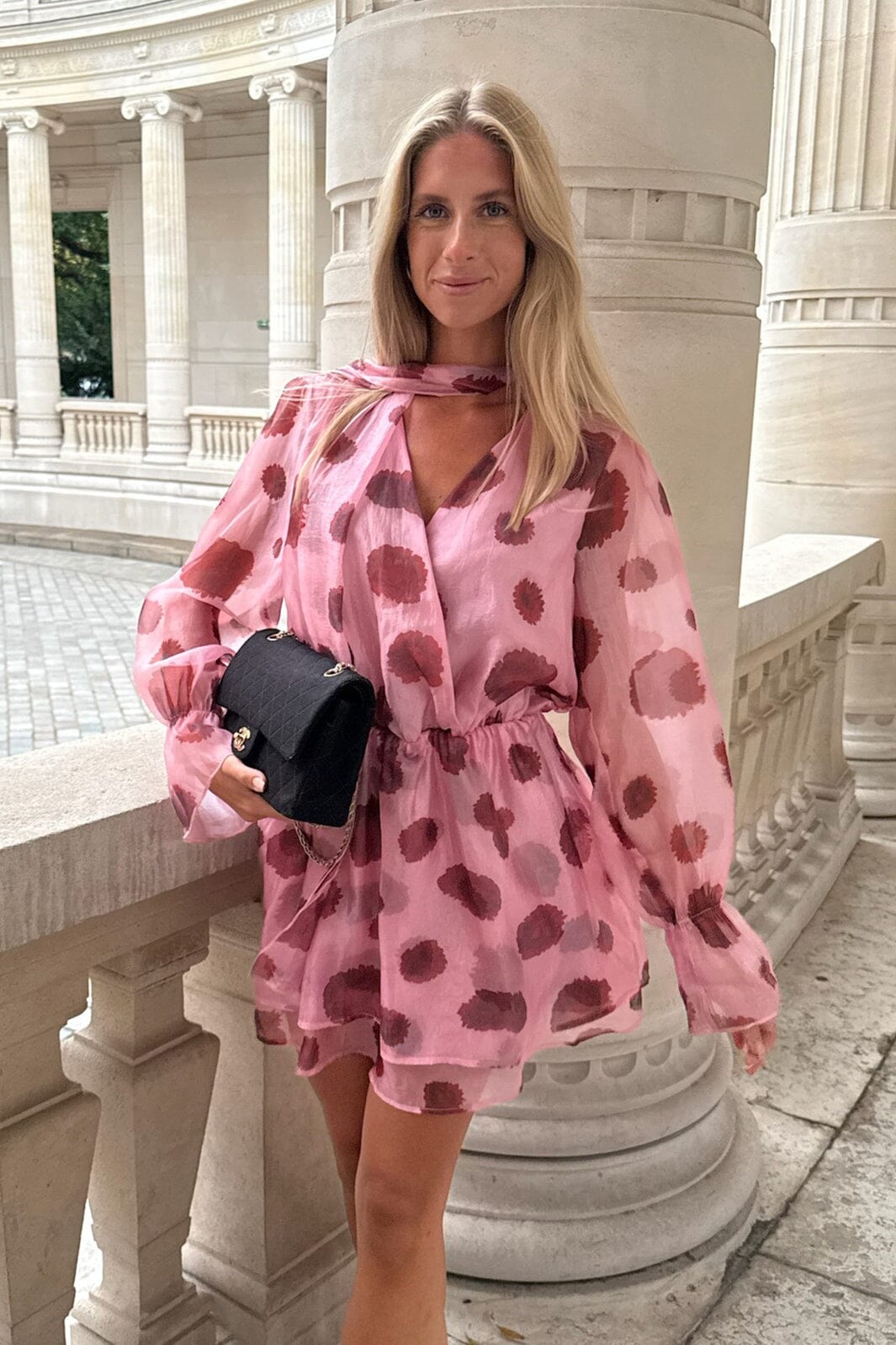 BYIC - Freyaic Dress A2516 - Pink Red Flower Print