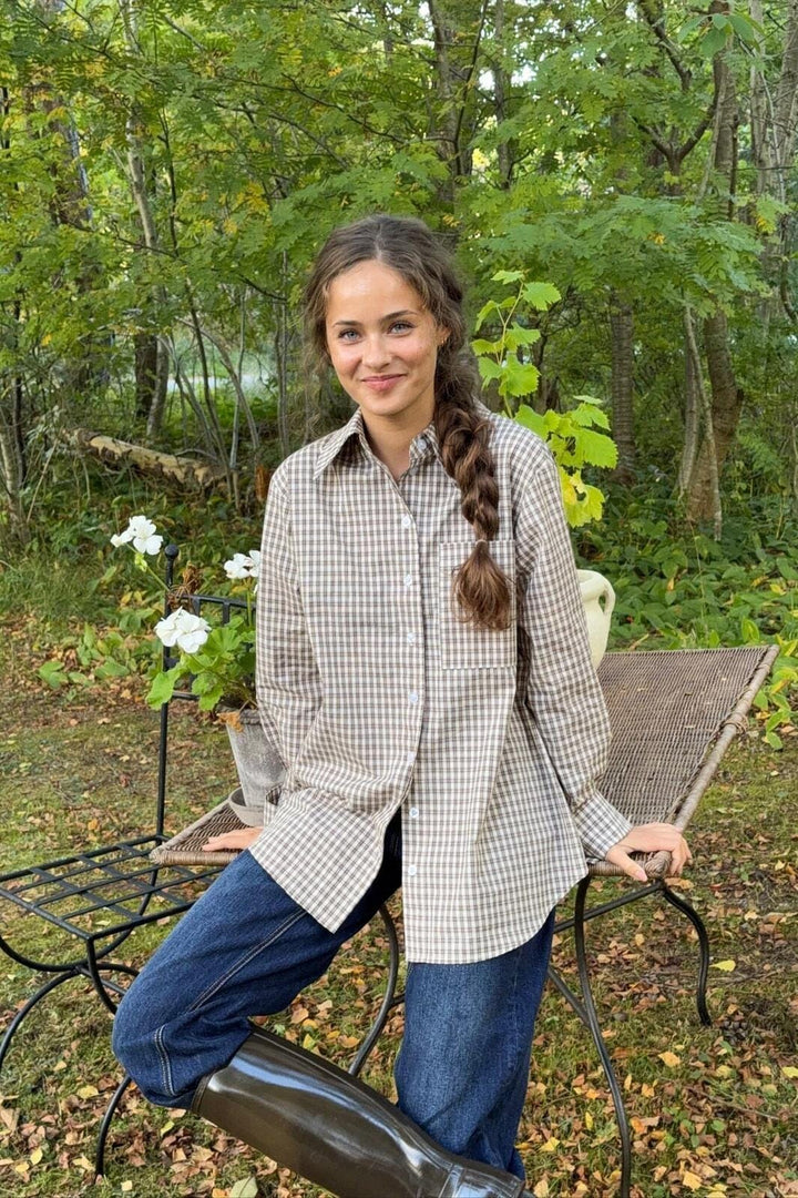 Byic - Isabellaic Shirt A2537 - Brown Checks Skjorter 