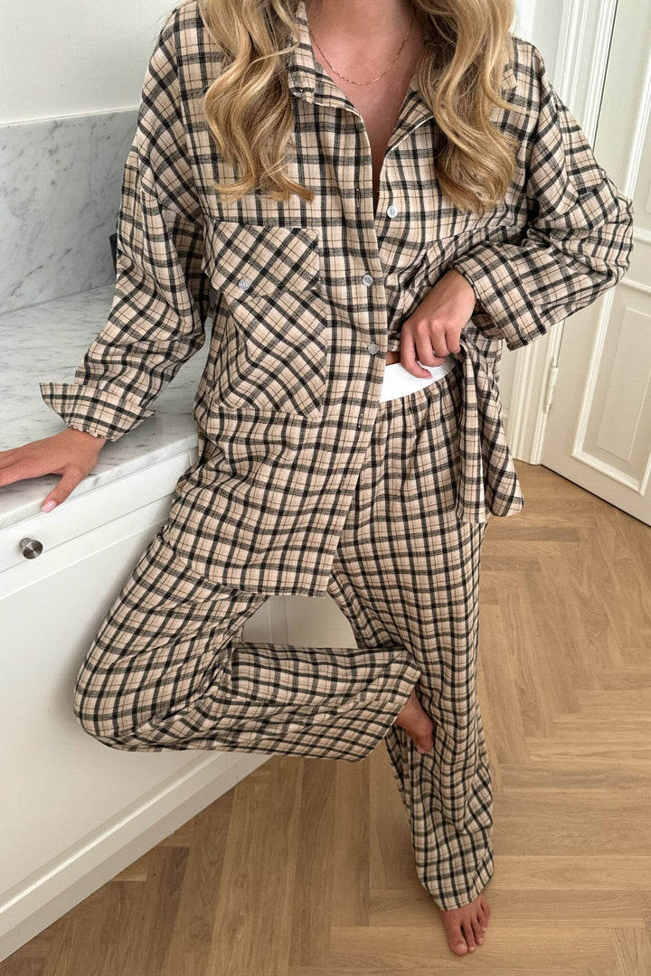 BYIC - Mayaic Pants - bbc Beige Black Checks