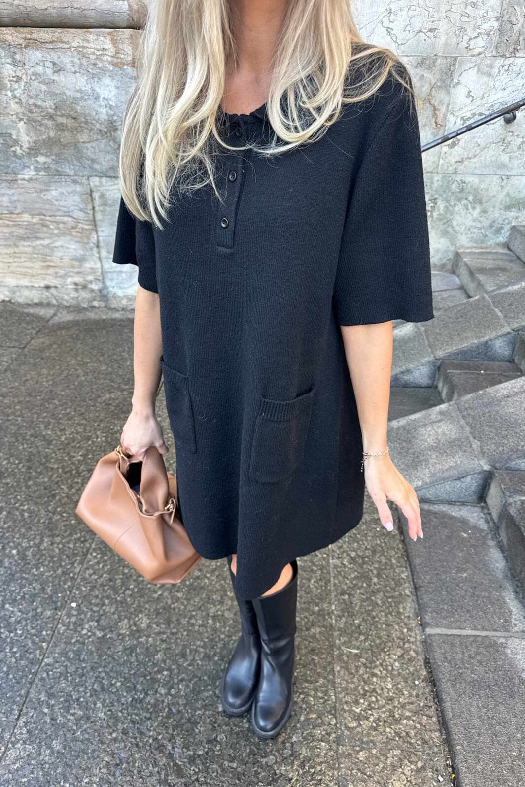 BYIC - Sific Knit Dress H097-3 - Black Kjoler 
