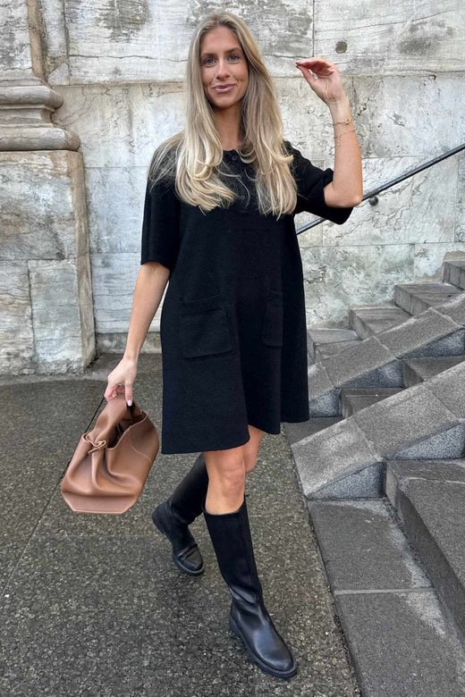 BYIC - Sific Knit Dress H097-3 - Black Kjoler 