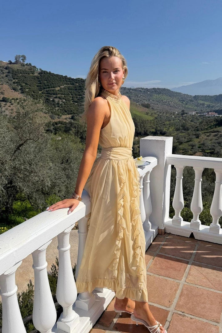 BYIC - Tianaic Maxi Dress A25246 - Yellow Kjoler 