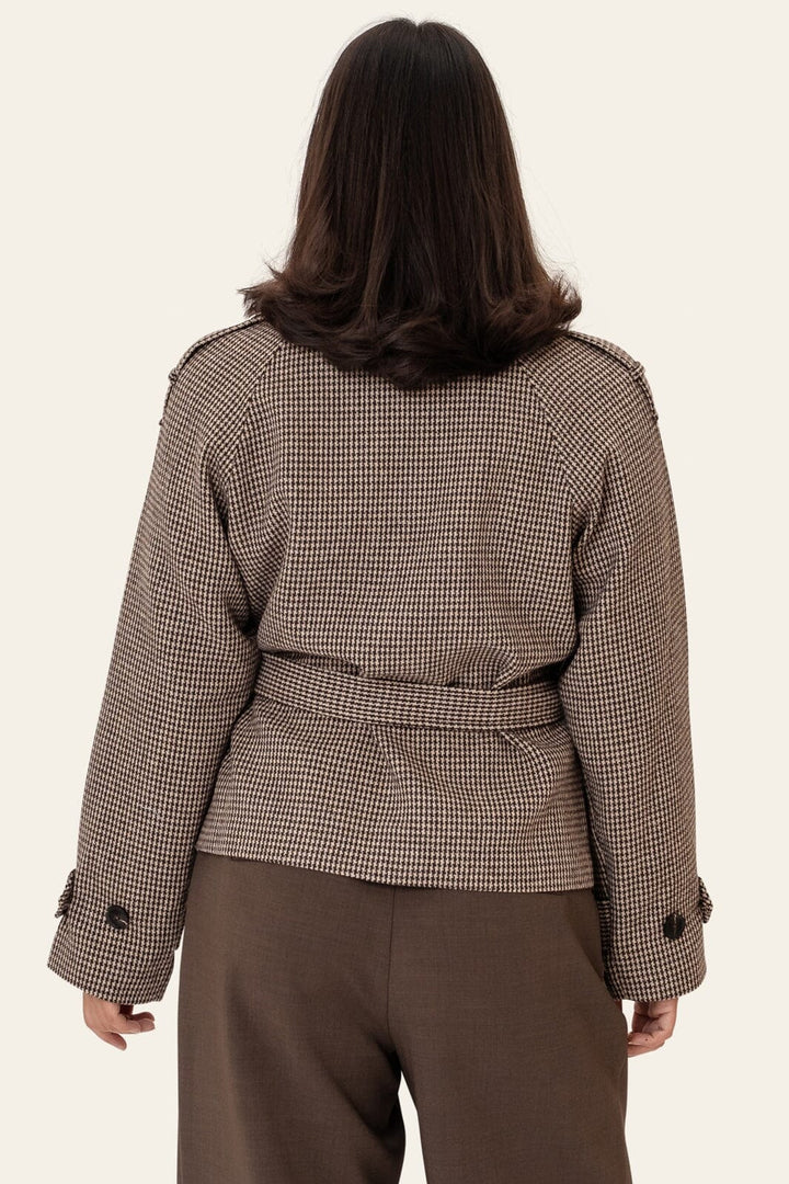 BYIC - Veraic Trenchcoat A25104 - Brown Checks
