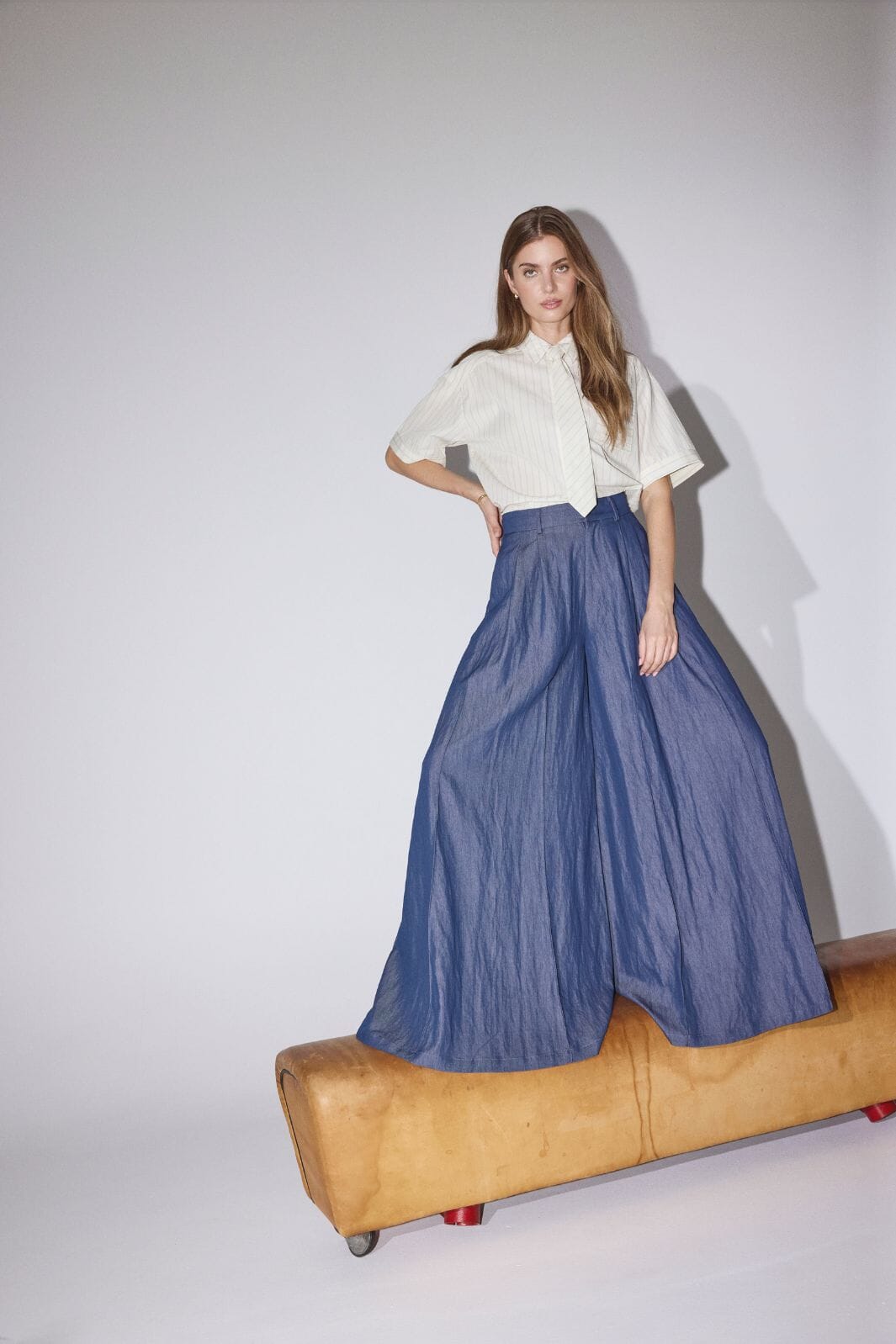 Co´Couture - Abiolacc Skirt Pant 41123 - 552 - Denim Blue Bukser 