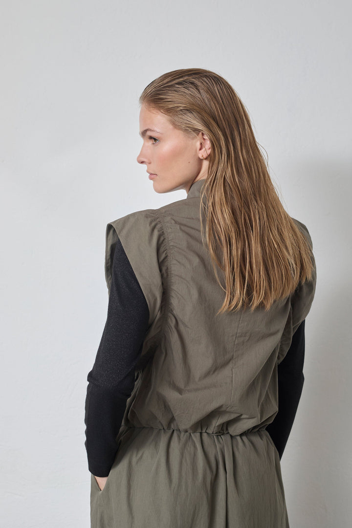 Co´Couture - Acasiacc Waistcoat 40042 - 7555 - Army Veste 