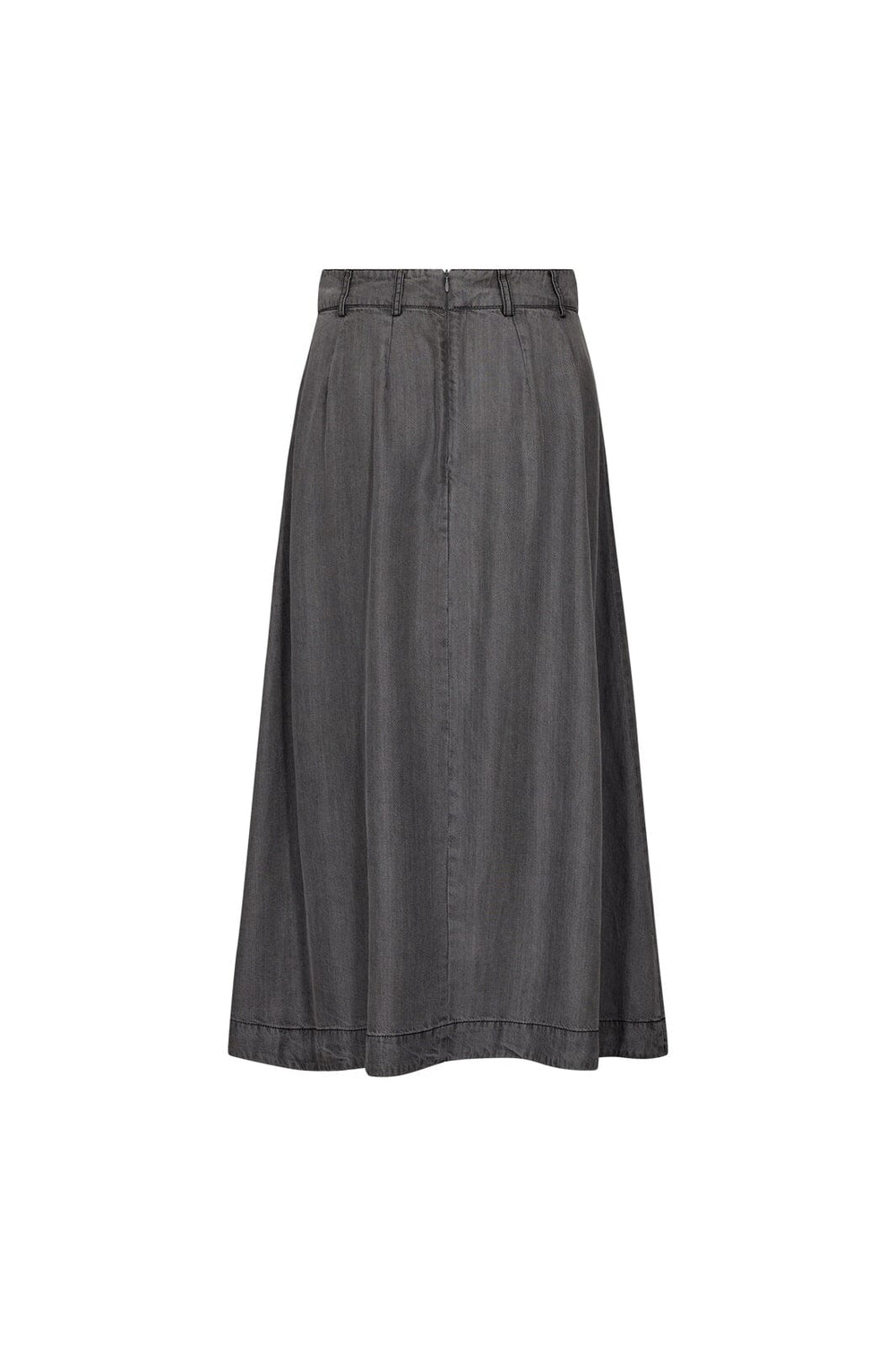Co´Couture - Anyacc Denim Pleat Skirt 34181 - 139 - Mid Grey