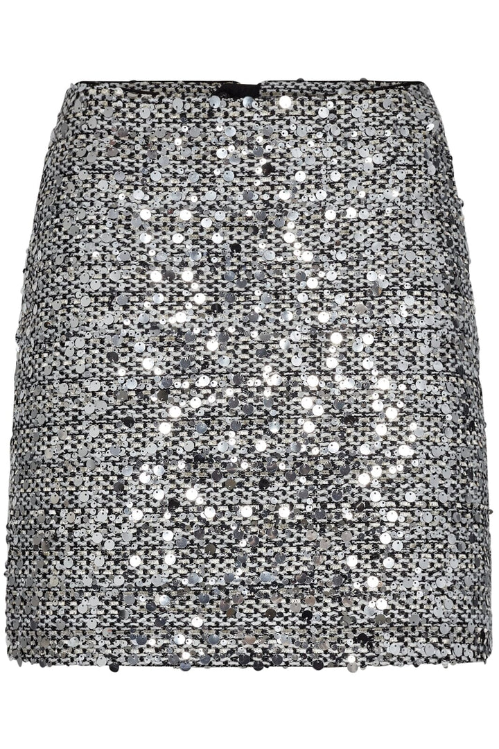 Co´couture - Bouclecc Sequin Mini Skirt 34173 - 40096 Whiteblack