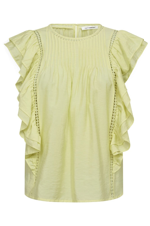 Co´Couture - Callumcc Frill Pintuck Top 35830 - 811 - Citrus