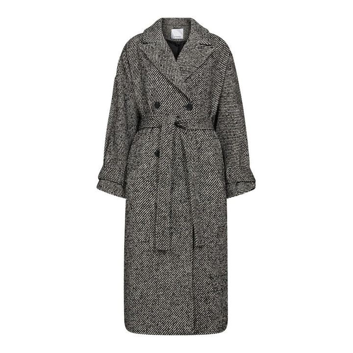 Co´Couture - Claracc Raglan Coat 30331 - 1196 - Offwhite-Black